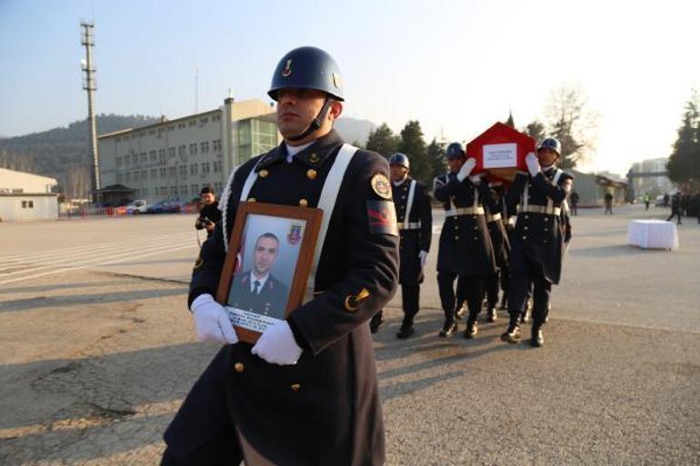 Tokatta kalp krizinden ölen astsubay için tören