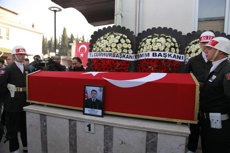 Kaza şehidi uzman çavuş Muammer Ay, Hatayda son yolcuğuna uğurlandı