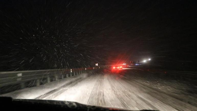 Zonguldakta gece kar yağışı etkili oldu