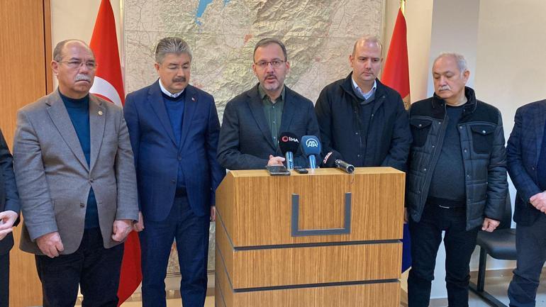 Bakan Kasapoğlu: Tesislerimizde enkazda kaybettiğimiz sporcu ve öğrenci bulunmamaktadır