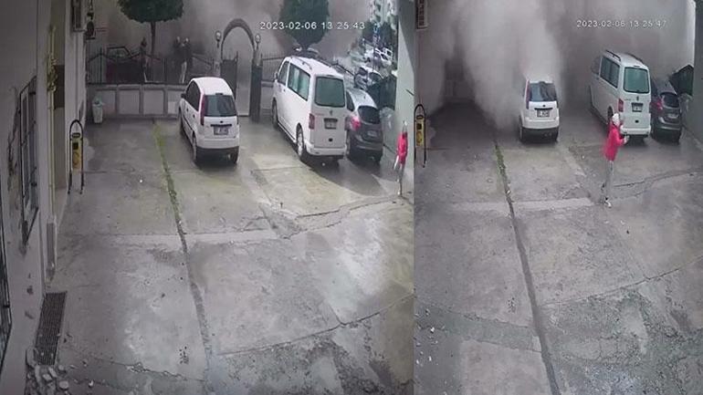 Adanada, Sinem Apartmanının yıkılma anı kamerada