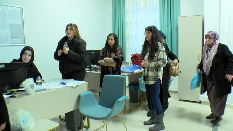 Ankaraya getirilen depremzedeler GSB yurtlarına yerleştiriliyor