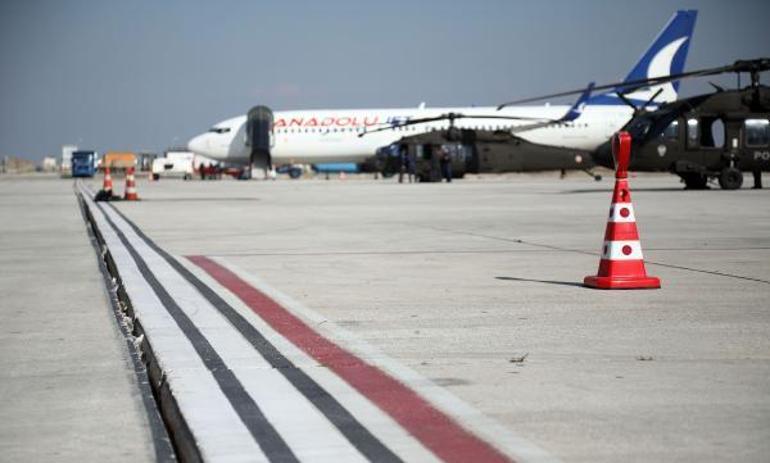 Depremin hasar verdiği Hatay Havalimanında onarım tamamlandı