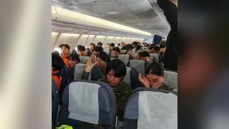 Güney Kore ekibine dönüş uçağında duygulandıran teşekkür