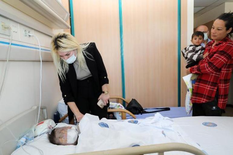 Hidrosefali hastası depremzede bebek, Antalyada ameliyat edildi