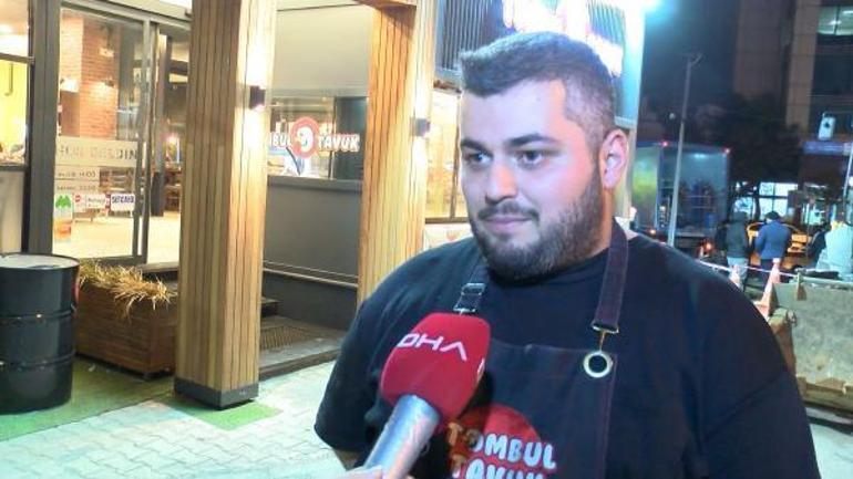 Kartalda rögardan taşan sular caddeyi göle çevirdi