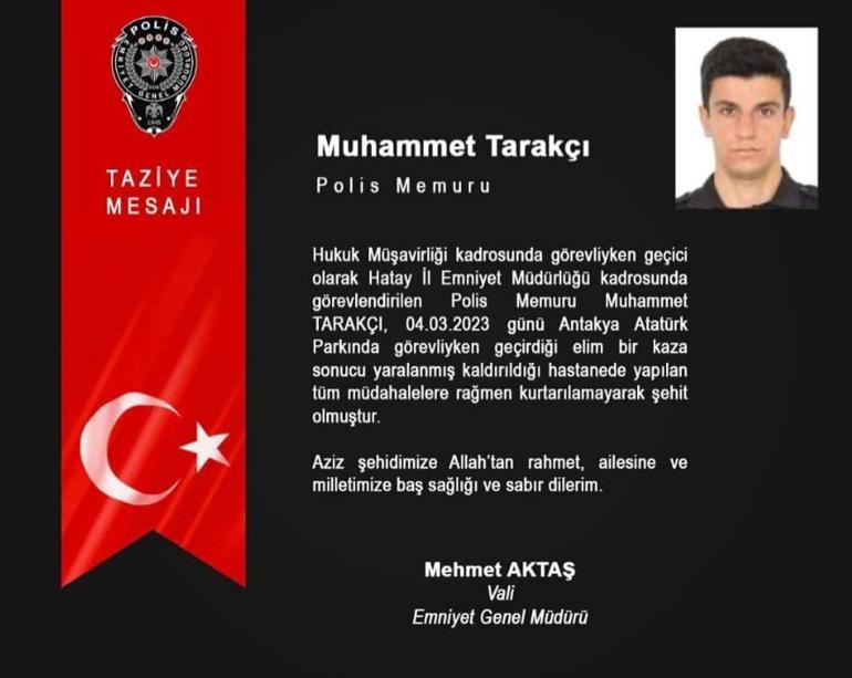 Ağacın yıktığı duvar, polis ve bekçinin üzerine devrildi; 1 şehit, 1 yaralı