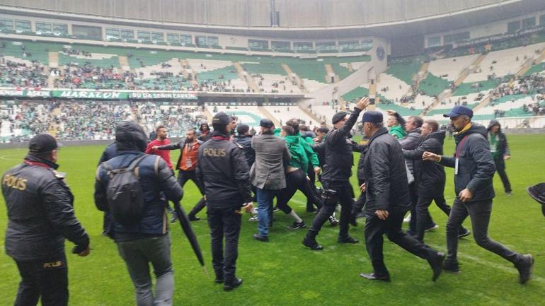 Bursadaki olaylı Amedspor maçı sonrası gözaltına alınan 9 kişi serbest