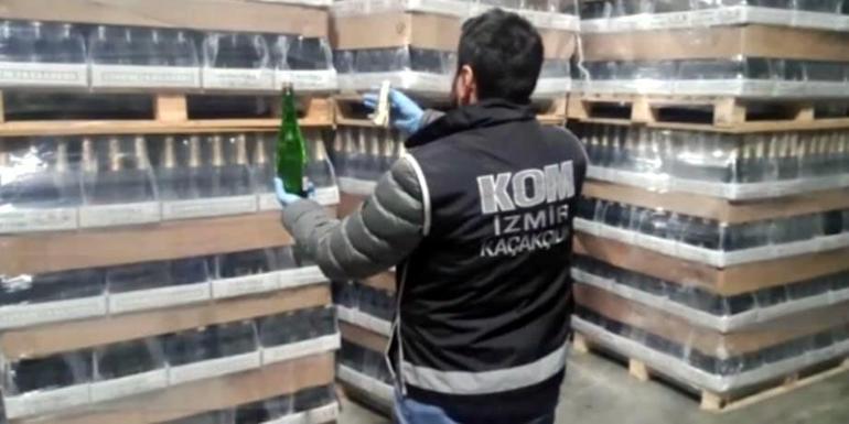 İzmirde sahte içki üreten şebekeye operasyon: 11 gözaltı