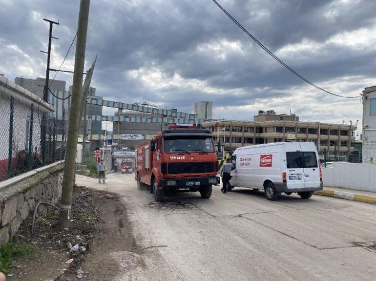 Gübre fabrikasının üretim bandında çıkan yangın, söndürüldü
