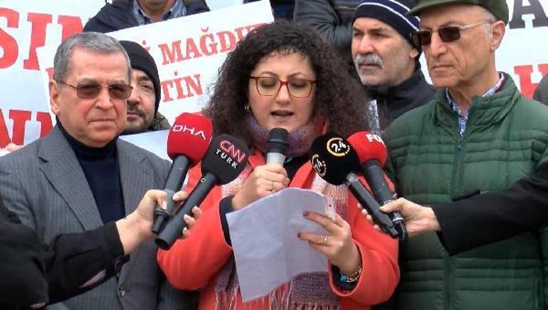 Site mağdurları teslim edilmeyen evleri için basın açıklaması yaptı