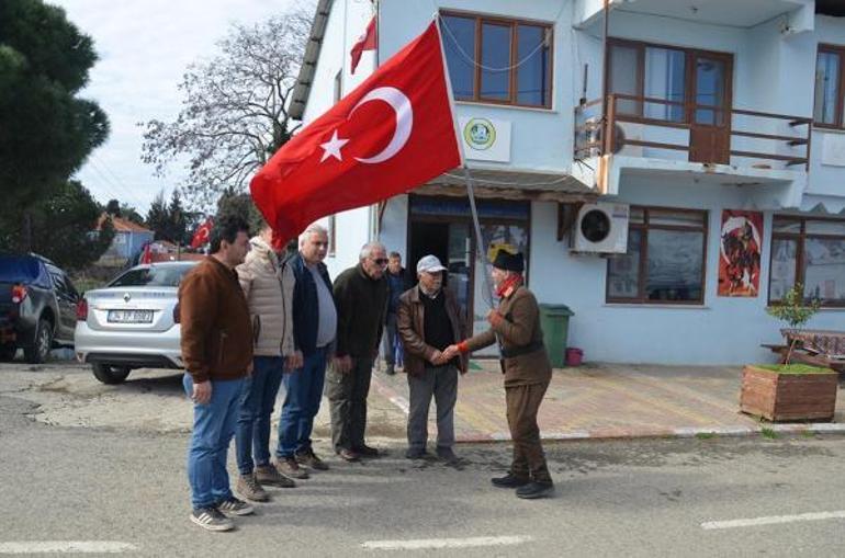 Çanakkaleye yürüyen gazi torunu Geliboluda