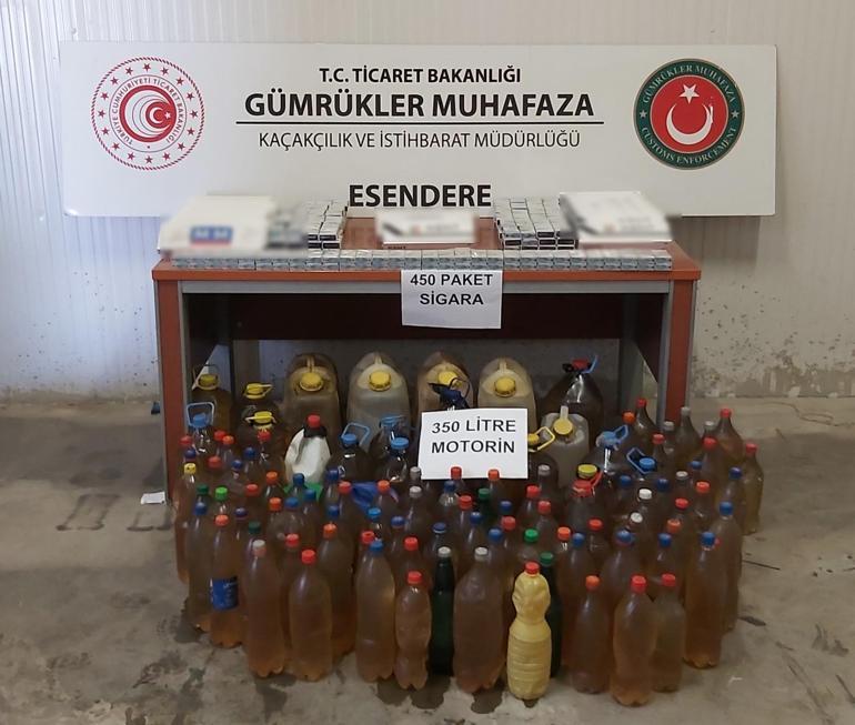 Esendere Gümrük Kapısında 1 milyon 200 bin liralık kaçak eşya ele geçirildi