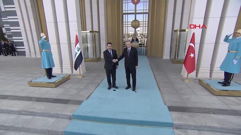 Cumhurbaşkanı Erdoğan, Irak Başbakanı Sudaniyi kabul etti