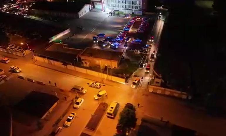 Adanada 212 kişinin gözaltına alındığı Kökünü Kurutma Operasyonu kamerada