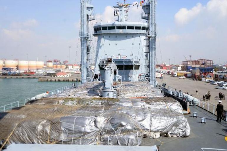 Pakistanın ikinci yardım gemisi Mersin Limanında