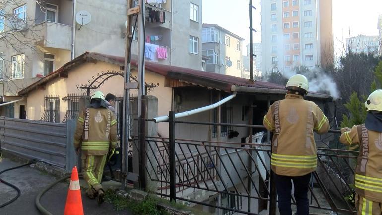 Maltepede ailesiyle birlikte oturduğu evi ateşe verdi