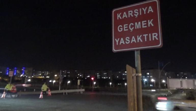 Silivri D-100 Karayolunda otomobilin çarptığı yaya yaralandı