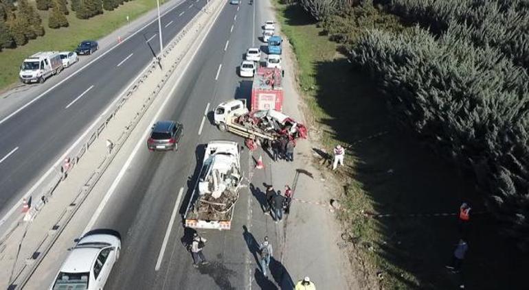 TEM Silivride kaza: 6 ölü, 3 yaralı