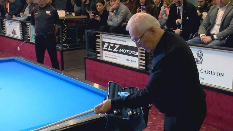 Dünya bilardo efsanesi Raymond Ceulemans, Tümer Metin ile karşılaştı