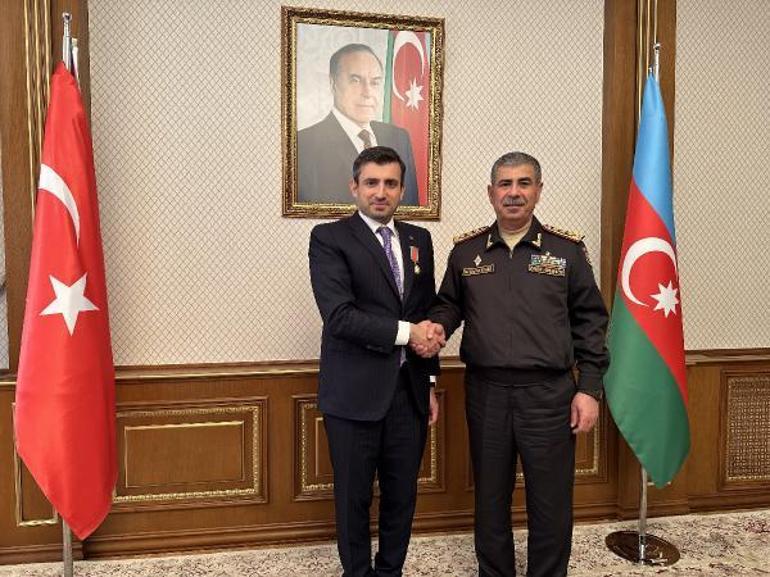 Selçuk Bayraktar, Azerbaycan Cumhurbaşkanı Aliyev’i ziyaret etti