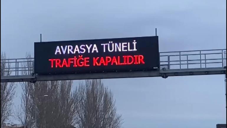 Avrasya Tünelinde kaza