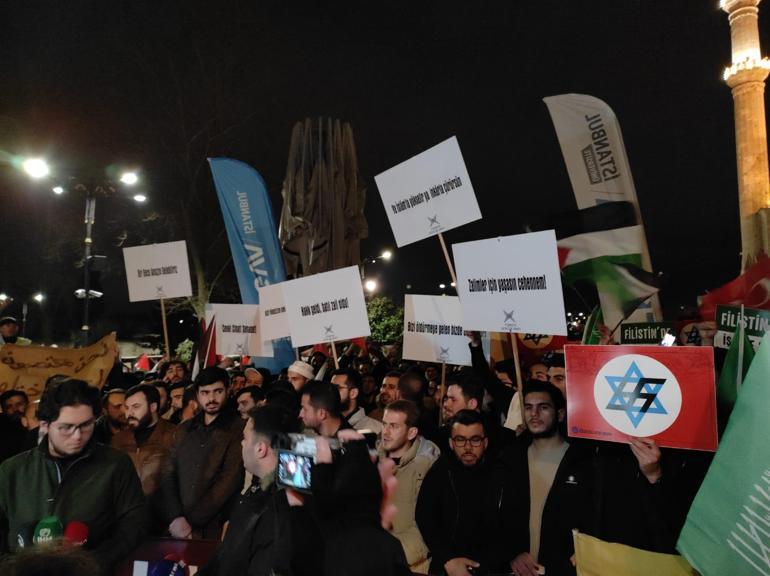 İsrail Başkonsolosluğu önünde protesto