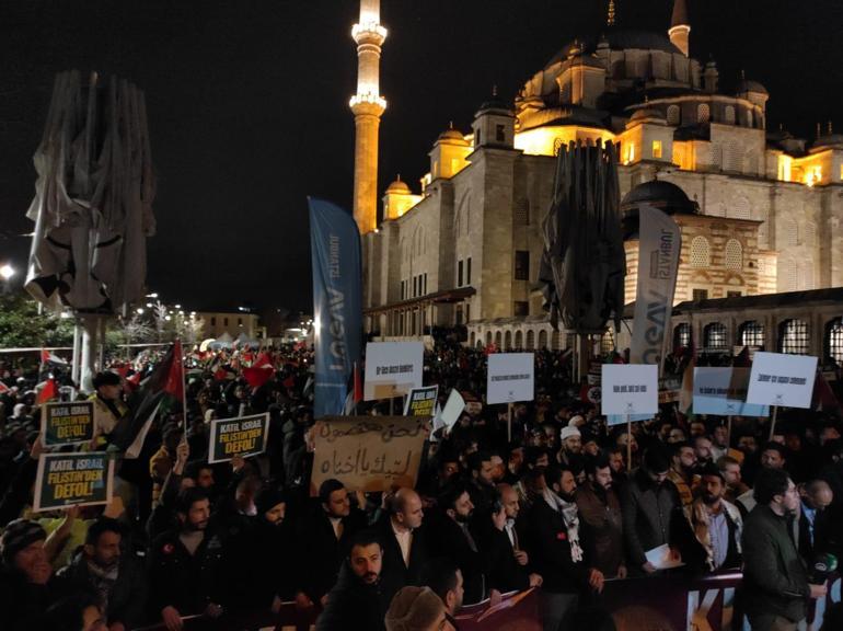 İsrail Başkonsolosluğu önünde protesto