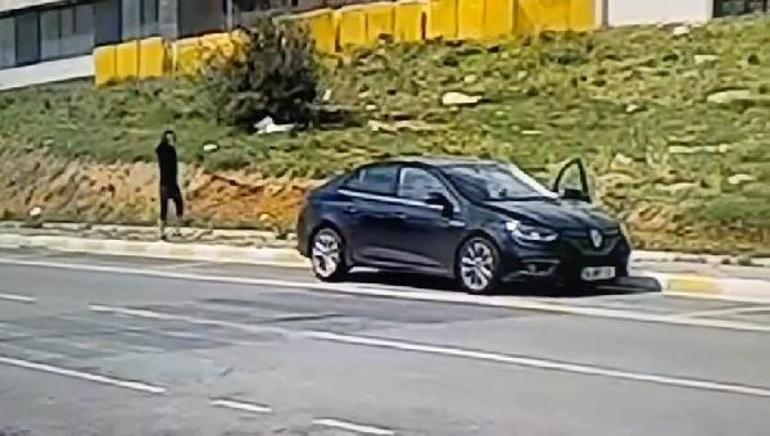 Pendikte otomobildekilere silahlı saldırı kamerada