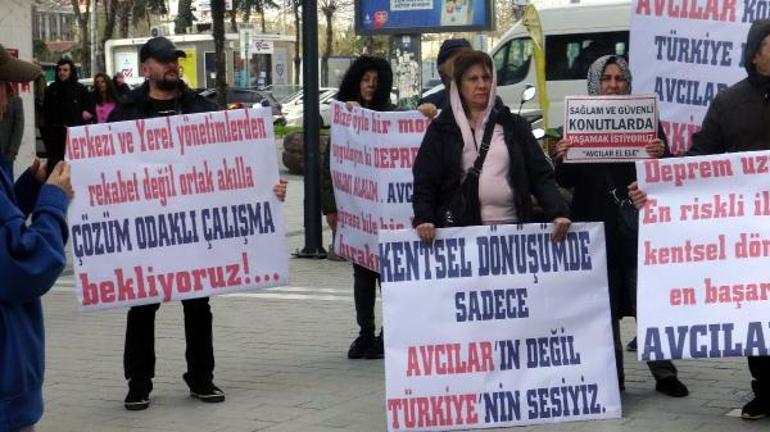 Avcılarda kentsel dönüşüm yürüyüşü