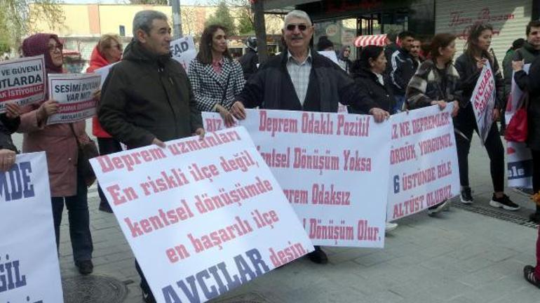 Avcılarda kentsel dönüşüm yürüyüşü