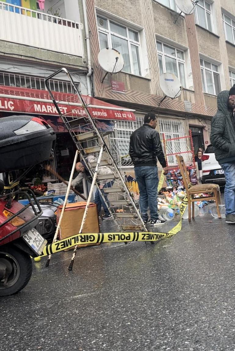 Üsküdarda tartışma sonrası market savaş alanına döndü