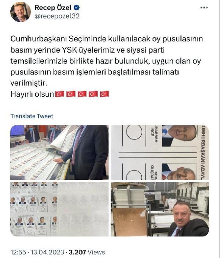Cumhurbaşkanlığı seçimi oy pusulalarının basımı başladı