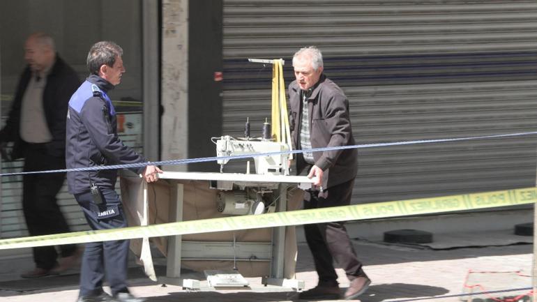 Bahçelievlerde boşaltılan 6 katlı binada 10 dakikalık eşya izni