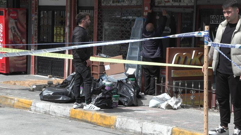 Bahçelievlerde boşaltılan 6 katlı binada 10 dakikalık eşya izni
