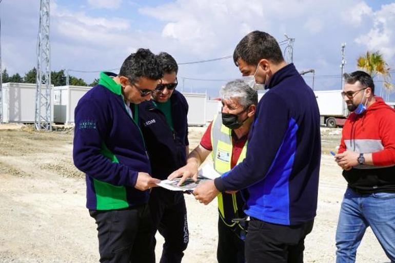 UEDAŞ ekipleri Hatay’da onarım çalışmalarını sürdürüyor