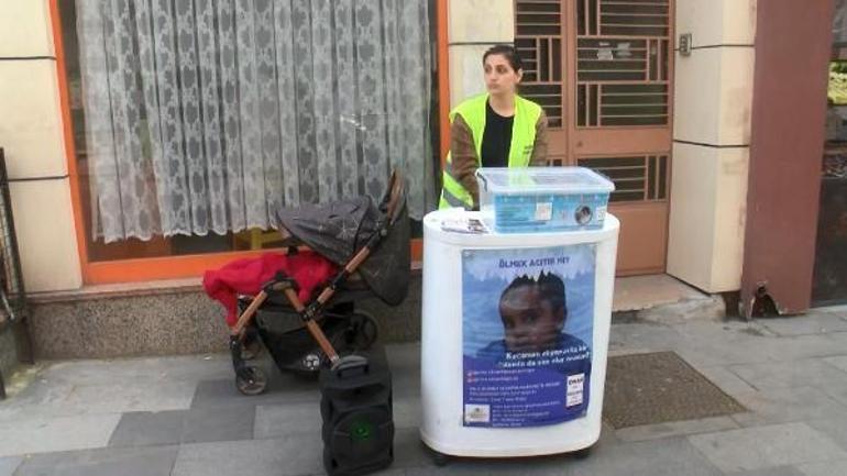 Bayrampaşada SMAlı bebeğin bağış kutusunu çaldı, hırsızı kovalayan anne kutuyu aldı
