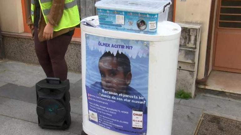 Bayrampaşada SMAlı bebeğin bağış kutusunu çaldı, hırsızı kovalayan anne kutuyu aldı