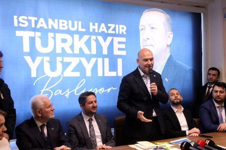 Süleyman Soylu AK Parti ve MHP Beşiktaş İlçe binalarını ziyaret etti