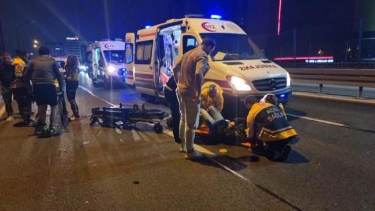 Şişli D-100 Karayolunda motosiklet kazası: 2 yaralı