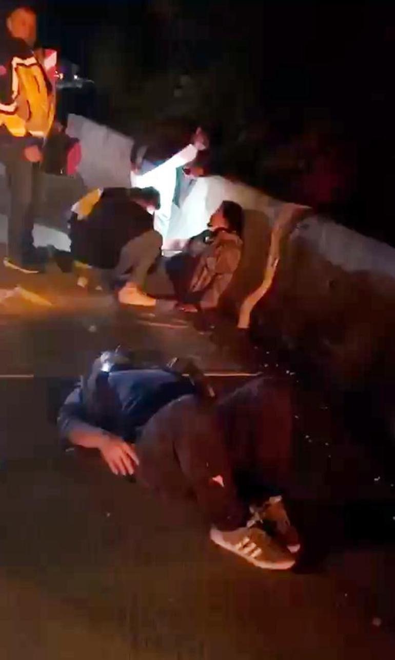 Çarpışan otomobiller yandı; 1 ölü, 3 yaralı