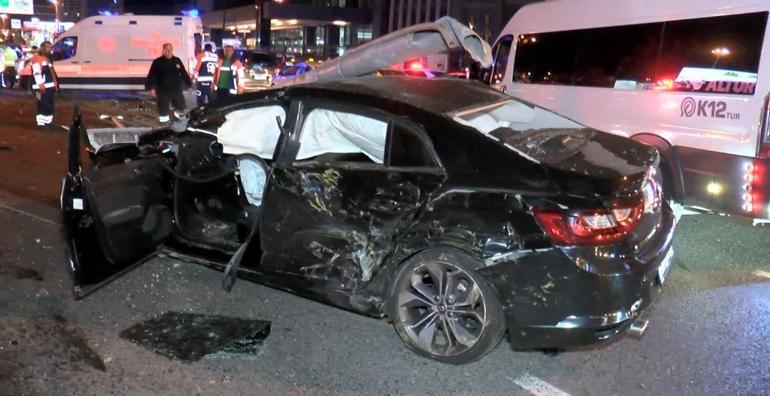 Büyükdere Caddesinde makas atan otomobil sürücüsü, trafiği savaş alanına çevirdi: 8 yaralı