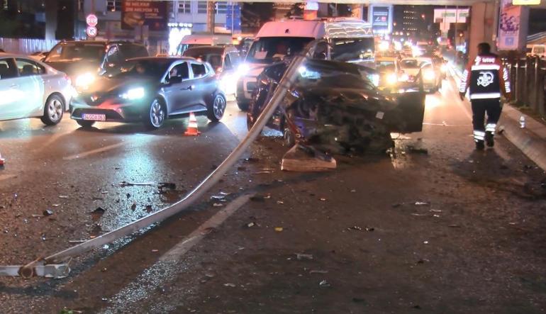 Büyükdere Caddesinde makas atan otomobil sürücüsü, trafiği savaş alanına çevirdi: 8 yaralı