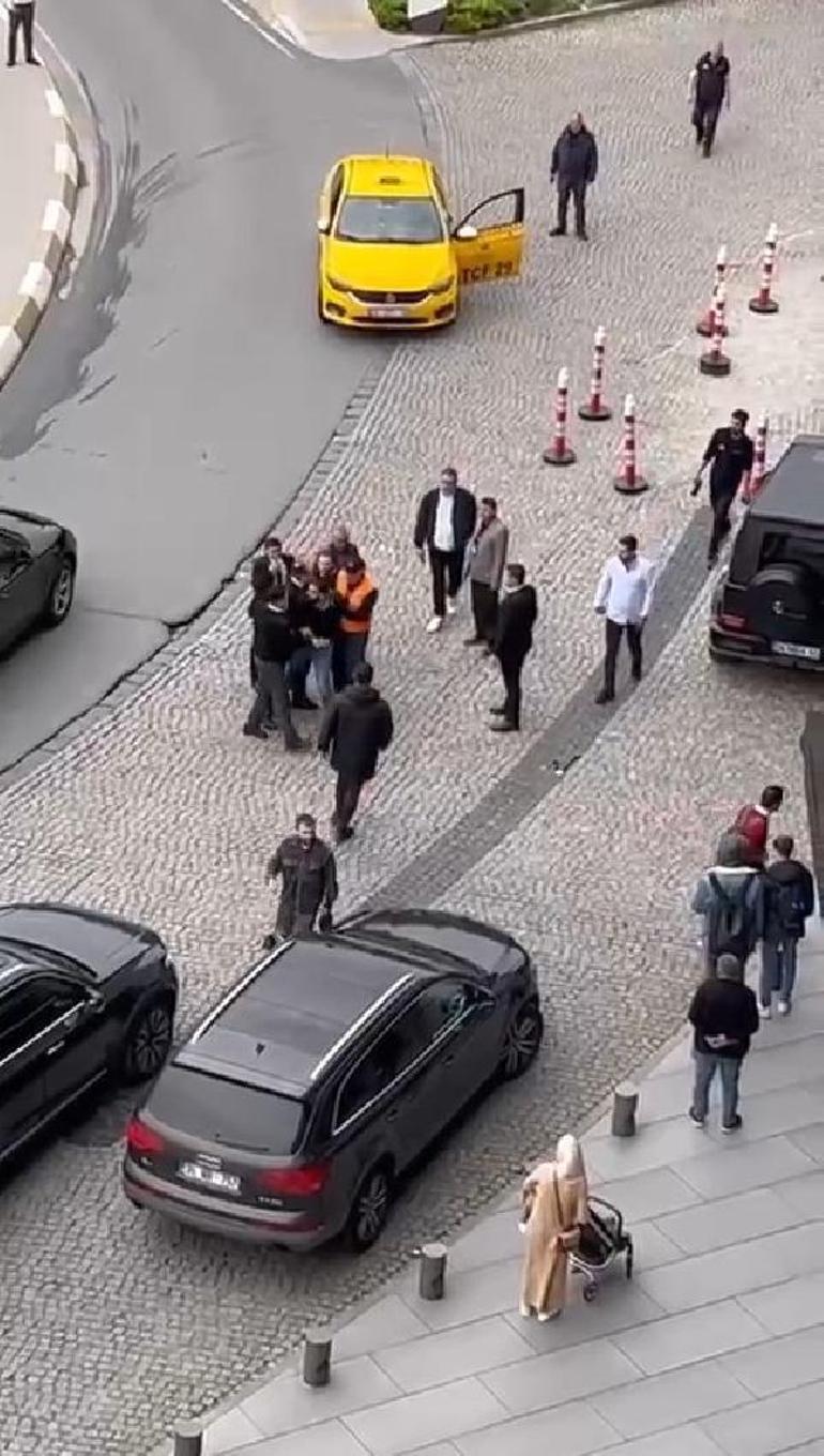 Beşiktaşta taksi şoförü ile güvenlik görevlisi arasında ters yön kavgası