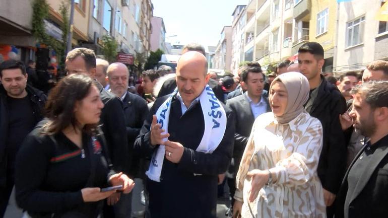 Bakan Soylu Gaziosmanpaşada Seçim İrtibat Bürosunun açılışını yaptı