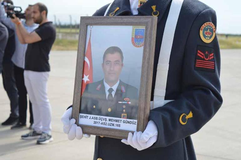 Şehit astsubay, memleketine uğurlandı