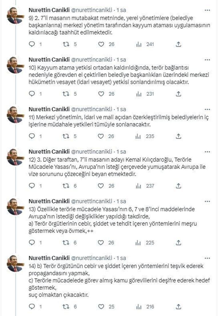 AK Partili Canikli: 7li masa ulus devletini tehdit ediyor