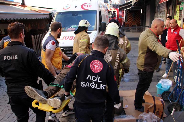 Beşiktaş’ta 4üncü kattan iş yerinin tentesine atlayınca yaralandı