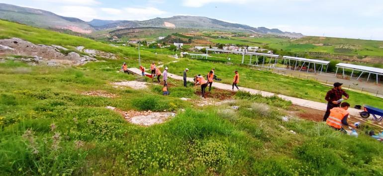 Deprem sonrası Perre Antik Kentinde kazı çalışmaları yeniden başladı