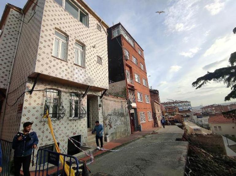 Beyoğlunda istinat duvarı okulun bahçesine çöktü, 3 bina boşaltılarak mühürlendi